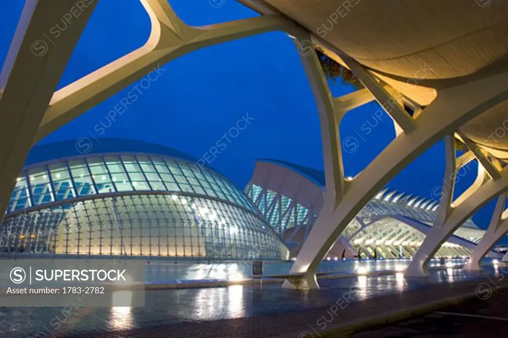 Spain, Valencia, City of Arts and Sciences, Hemispheric & museum of sciences 