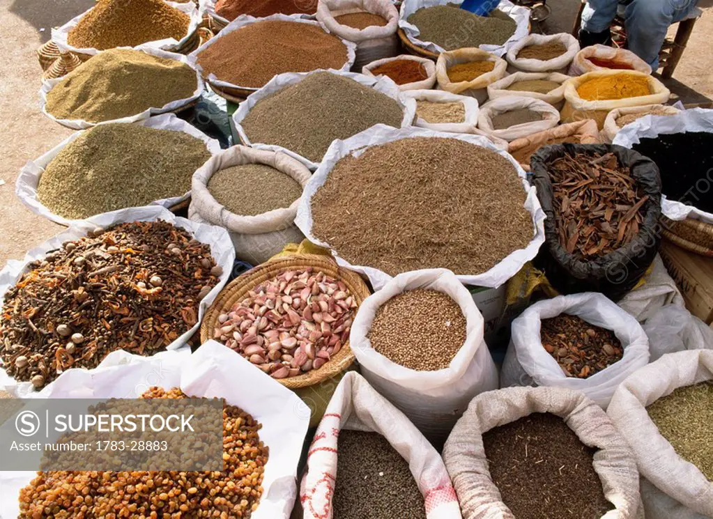 Souk spices, Marrakesh, Morocco