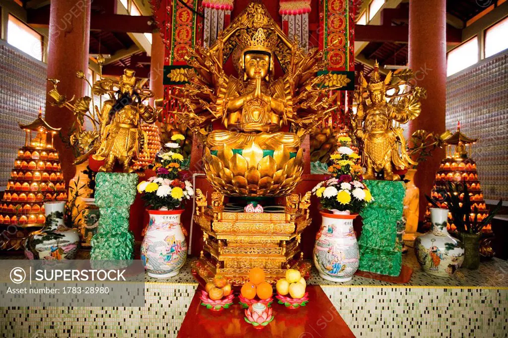 Budda statue inside Sam Poh Tong Temple, Cameron Highlands, Pahang, Malaysia