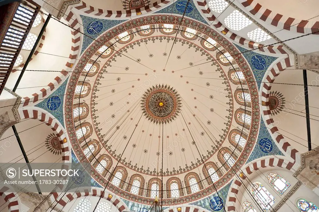 Domed ceiling of the Rustem Pasa Mosque