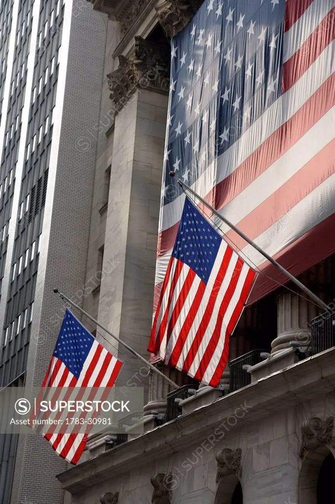 New York Stock Exchange on Wall Street, Manhattan, New York City, New York State, USA