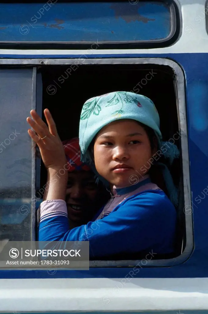 Woman on train, Sa Pa, Vietnam