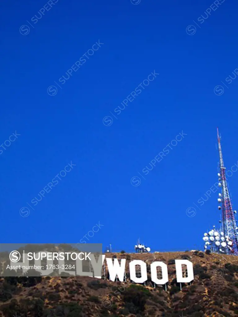 Hollywood sign / hills, Los Angeles, California,USA.