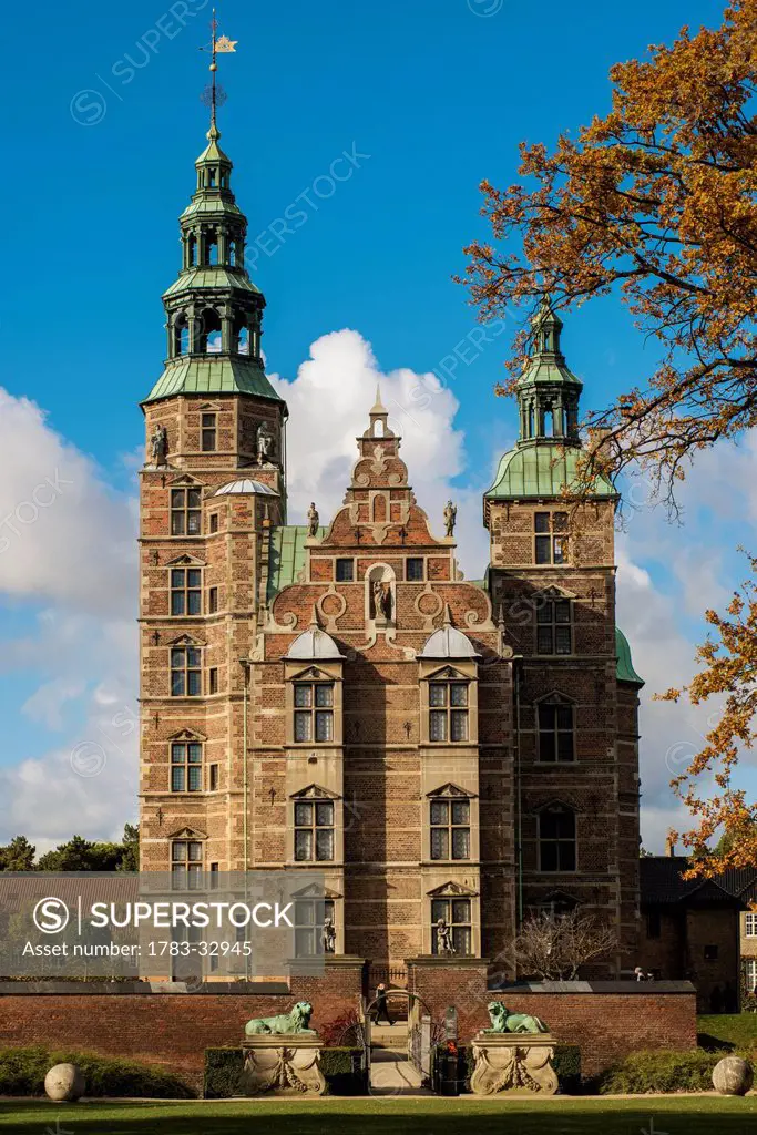 Denmark, Front View Of Rosenborg Castle; Copenhagen
