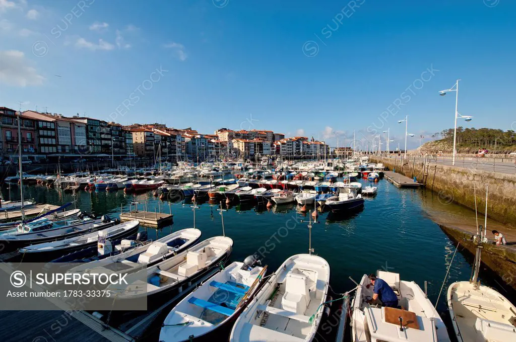 Watercrafts At Lekeitio Harbor, Basque Country, Spain