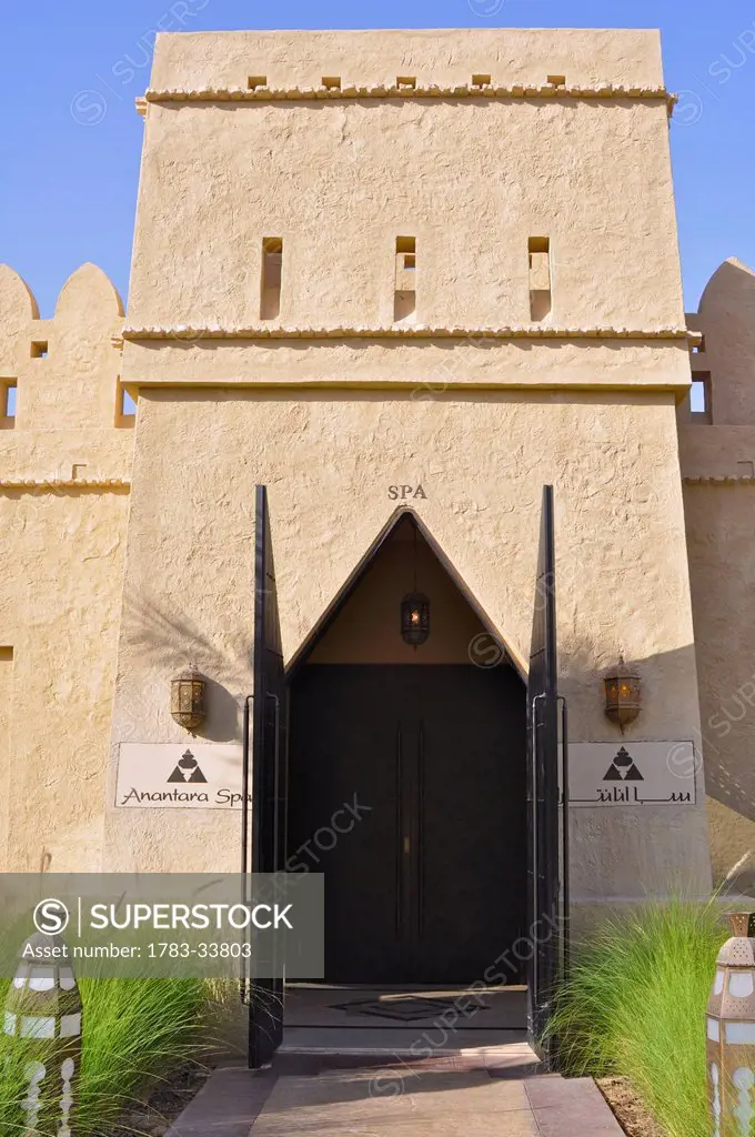United Arab Emirates, Qasr al Sarab; Abu Dahbi, Spa entrance
