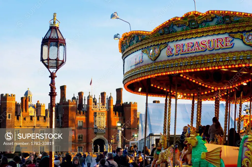 United Kingdom, Hampton Court Merry Go Round; London