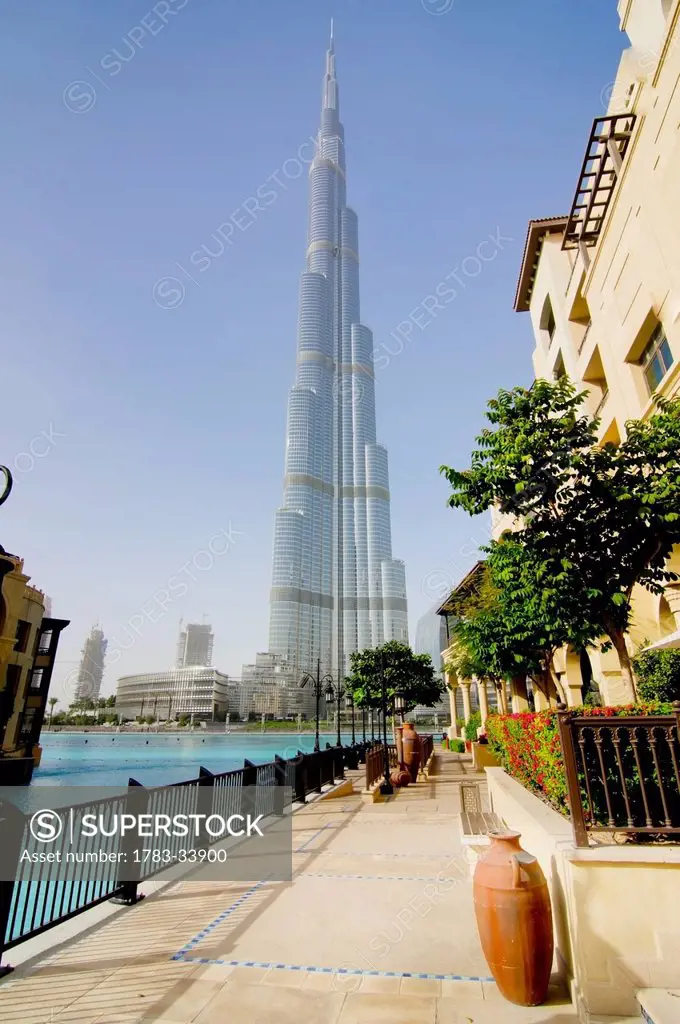 United Arab Emirates, View Of Burj Khalifa Hotel; Dubai