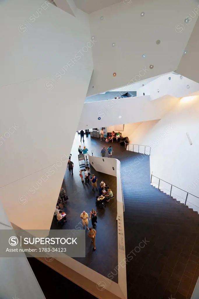 Usa, Colorado, Interior Of Denver Art Museum; Denver
