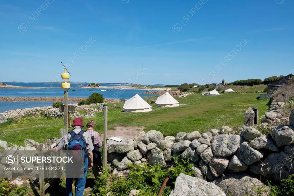 Troytown Campsite, Extreme Atlantic Isolation, In One Of The Uk's Most Naturally Beautiful Campsites, St Agnes, Isles Of Scilly, Cornwall, Europe