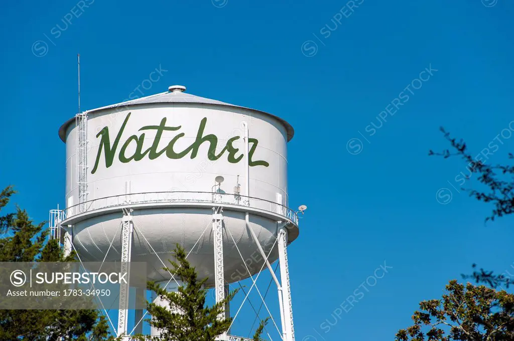 Usa, Mississippi, Natchez Water Tower; Natchez