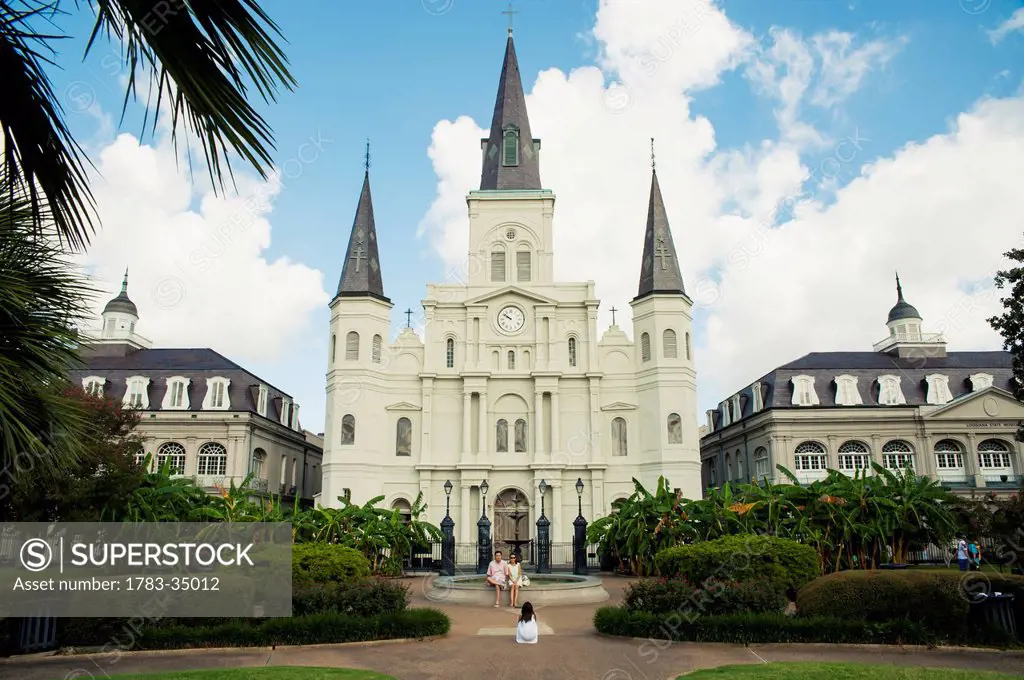 Usa, Louisiana, View Of Saint Louis Cathedral; New Orleans