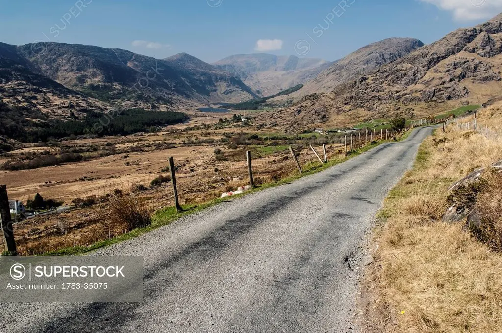 Uk, Ireland, County Kerry, Road Through Gap Of Dunloe; Iveragh Peninsula