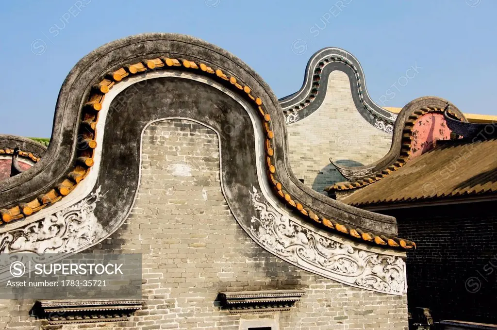China, Guangdong, Townhouse Architecture; Foshan