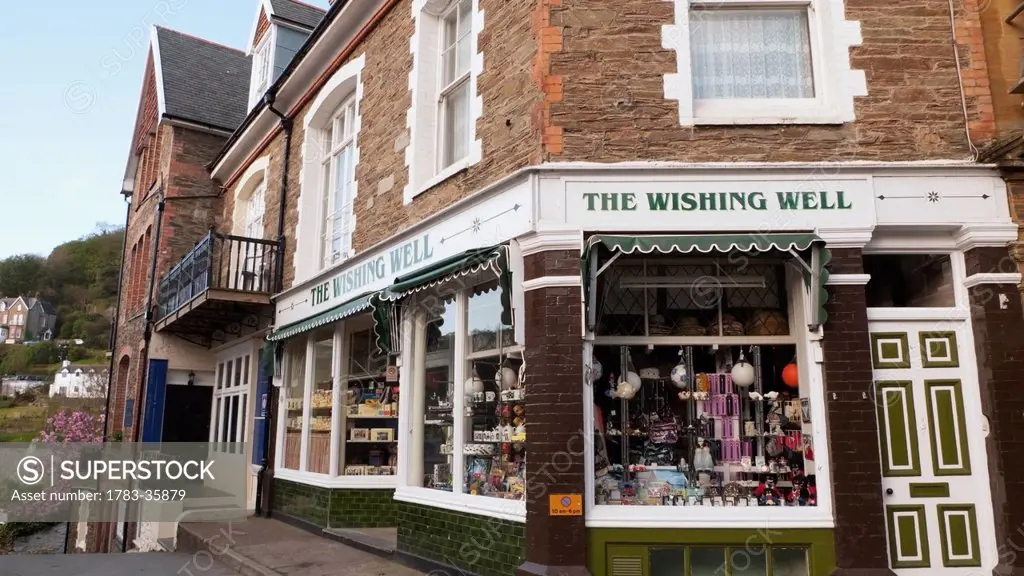 Charming Shops In Lynmouth, Exmoor, United Kingdom