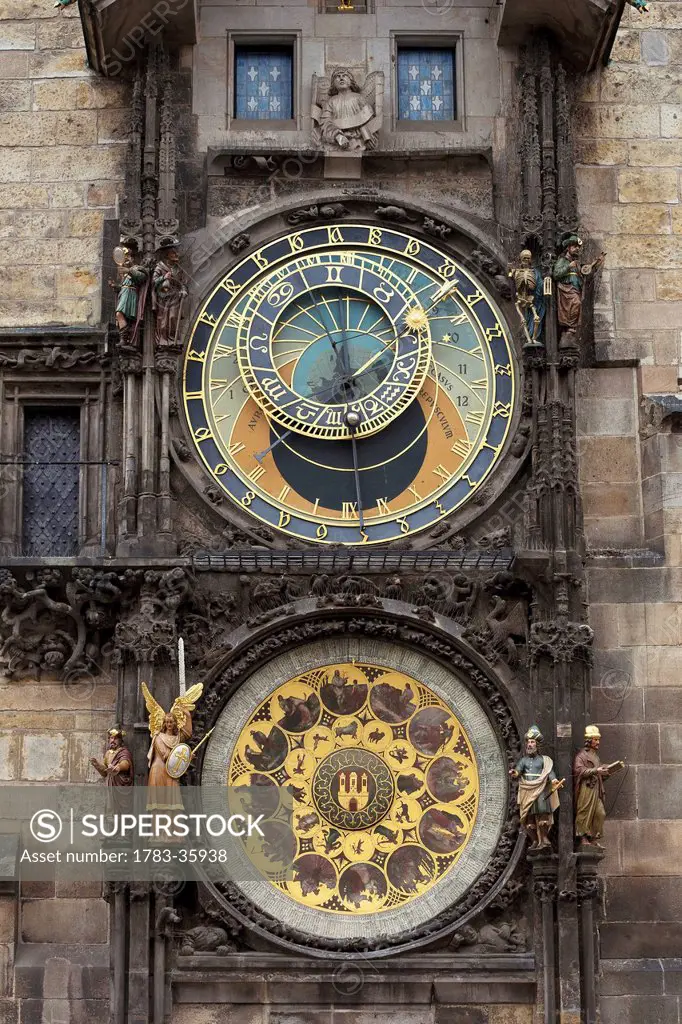 Czech Republic, Astronomical clock at Town Hall; Prague