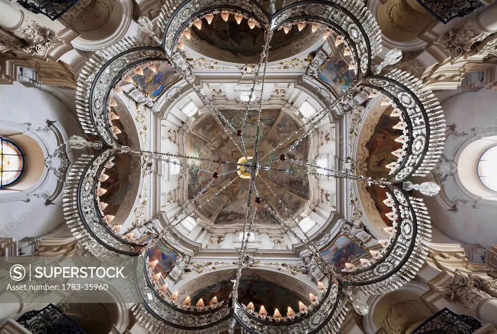 Czech Republic, Interior of Church of Saint Nicholas; Prague