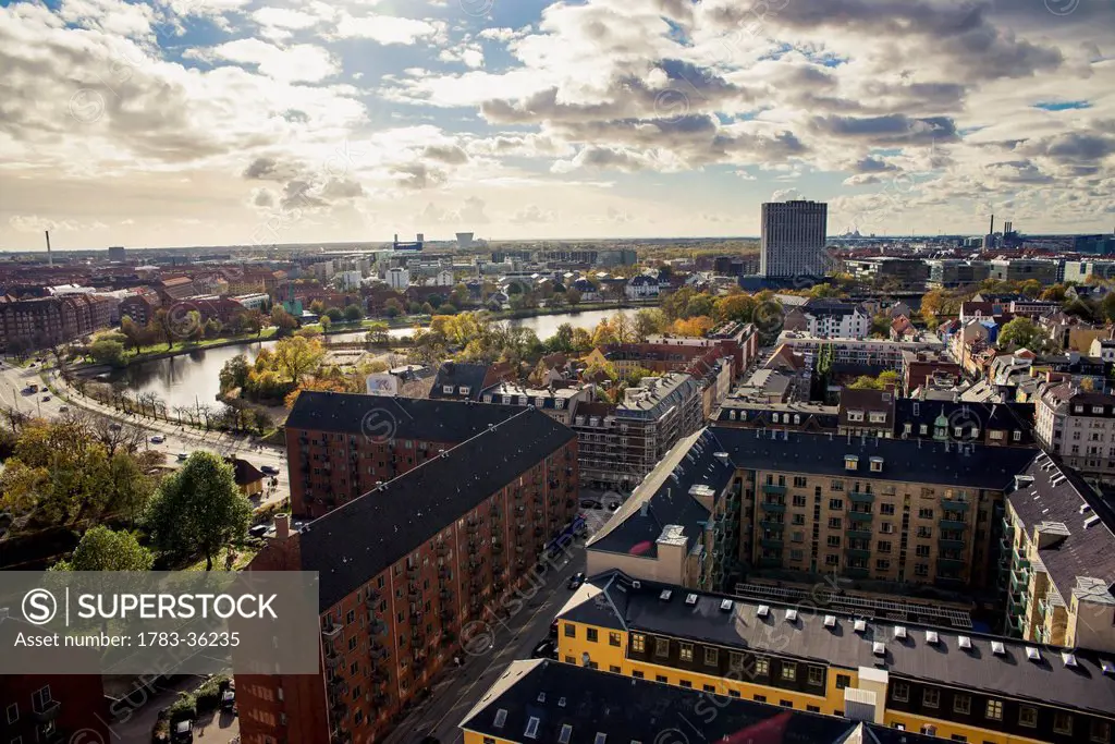 Denmark, View Of City And River; Copenhagen