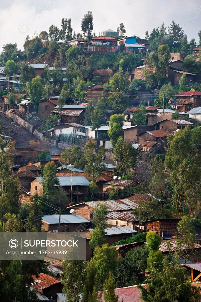 Northern Ethiopia, Aerial View Of The Village; Lalibela