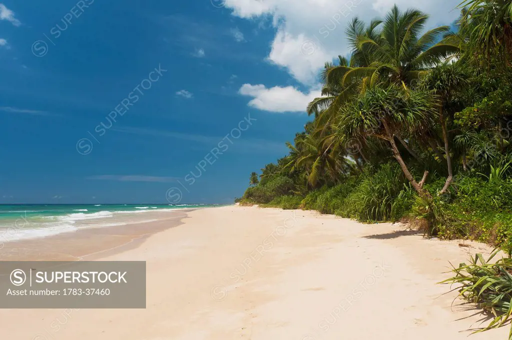 View of beach near Unawatuna; Sri Lanka
