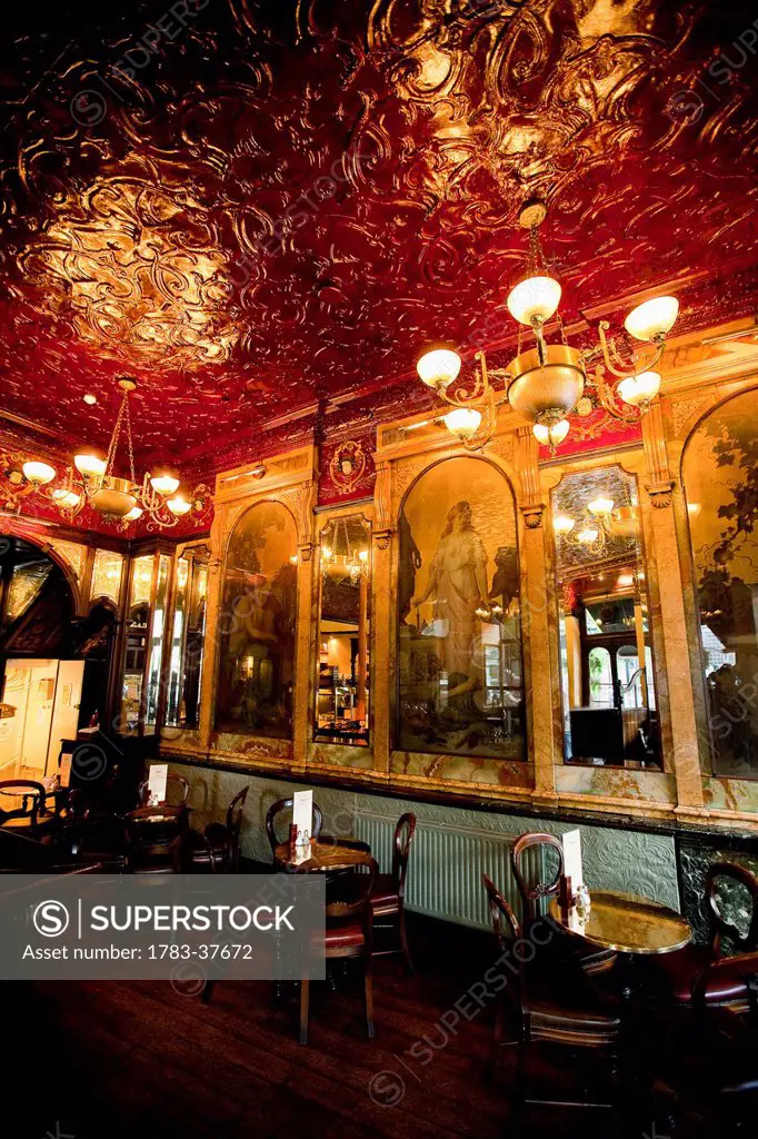 Interior of The Viaduct Pub, 126 Newgate Street; London, UK