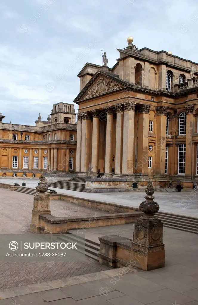 Blenheim Palace, intended to be gift to John Churchill, Built between 1705 and 1724; Woodstock, Oxfordshire, England, UK