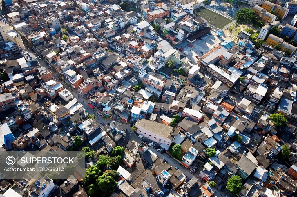 Aerial view of city; Rio de Janeiro, Brazil