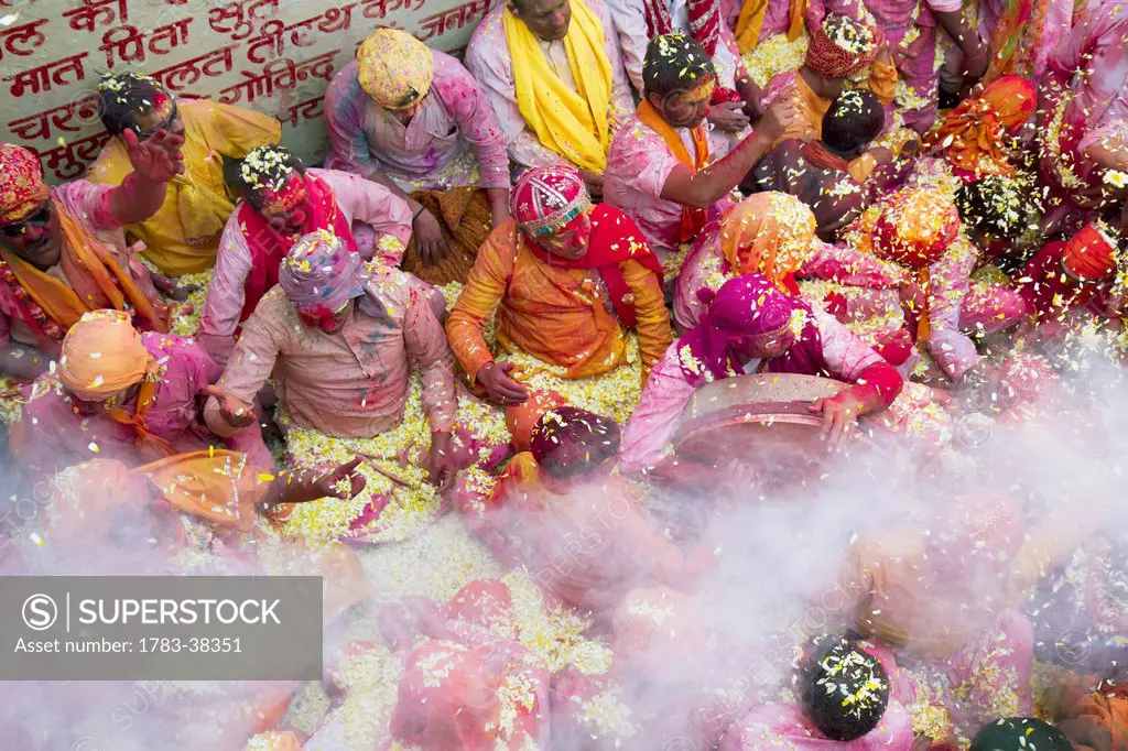 Lathmar Holi Celebrations; Barsana, Uttar Pradesh, India