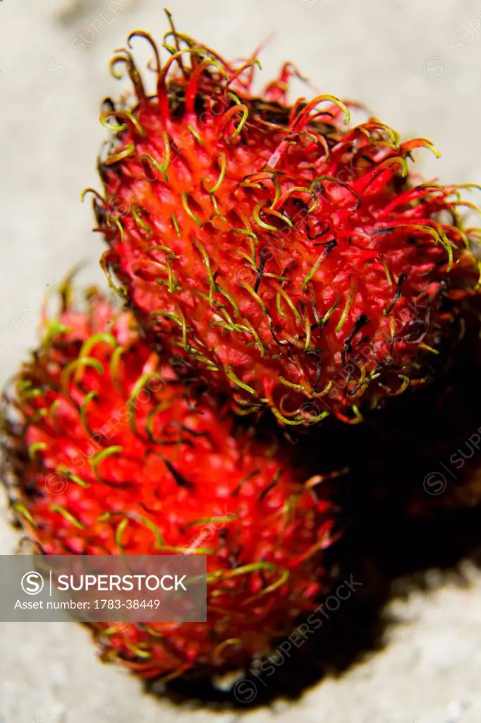 Rambutan fruit; Pantai Cenang (Cenang beach), Pulau Langkawi, Malaysia