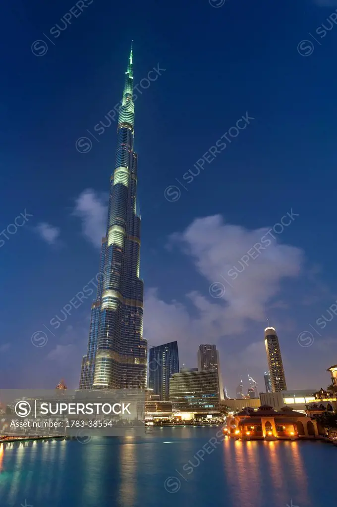Burj Khalifa at dusk; Dubai, UAE