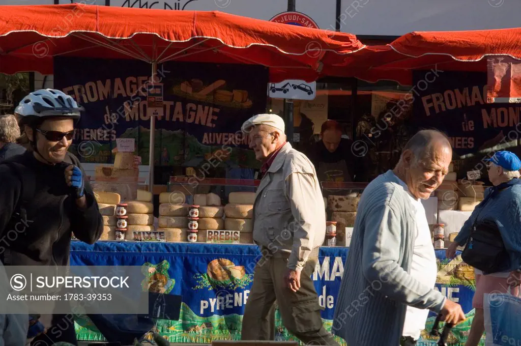 Market of Rochefort; Poitou-Charentes, France