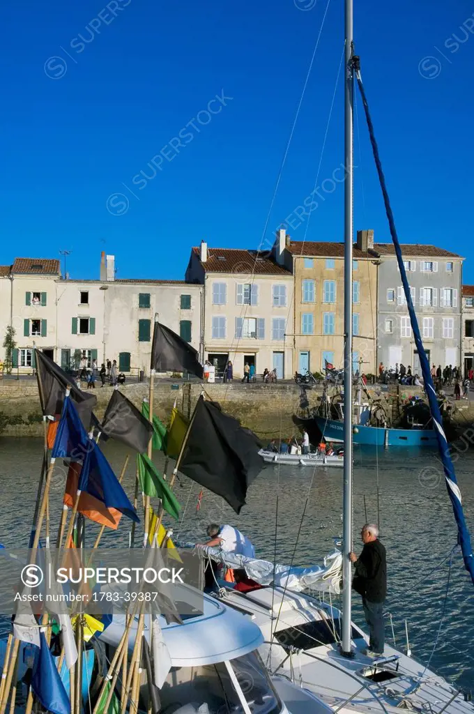 Sailing boats in old harbour; La Rochelle, Poitou-Charentes, France