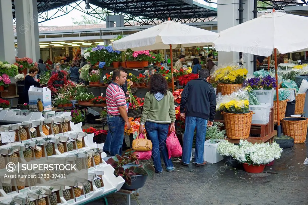 Main market; Ponta Delgada, Sao Miguel Island, Azores, Portugal