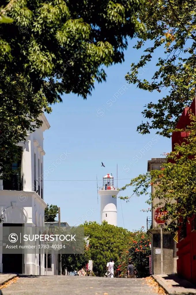 Lighthouse In The Old Town Of Colonia De Sacramento, Uruguay, South America