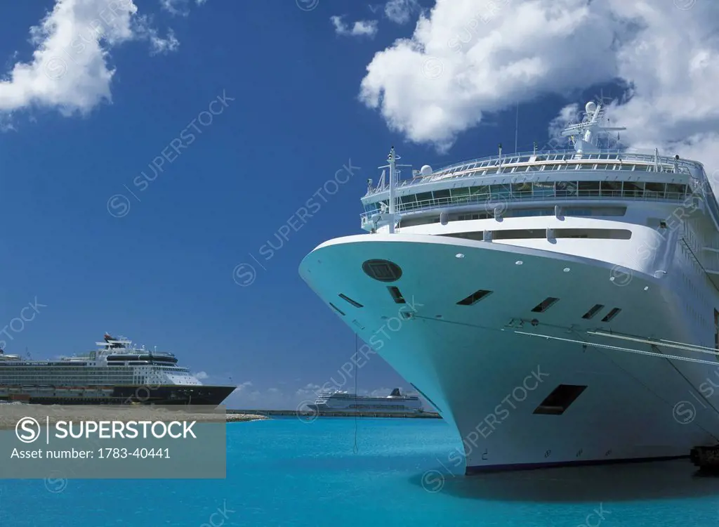 Cruise Ships In Bridgetown Port, Barbados. © Ian Cumming / Axiom /
