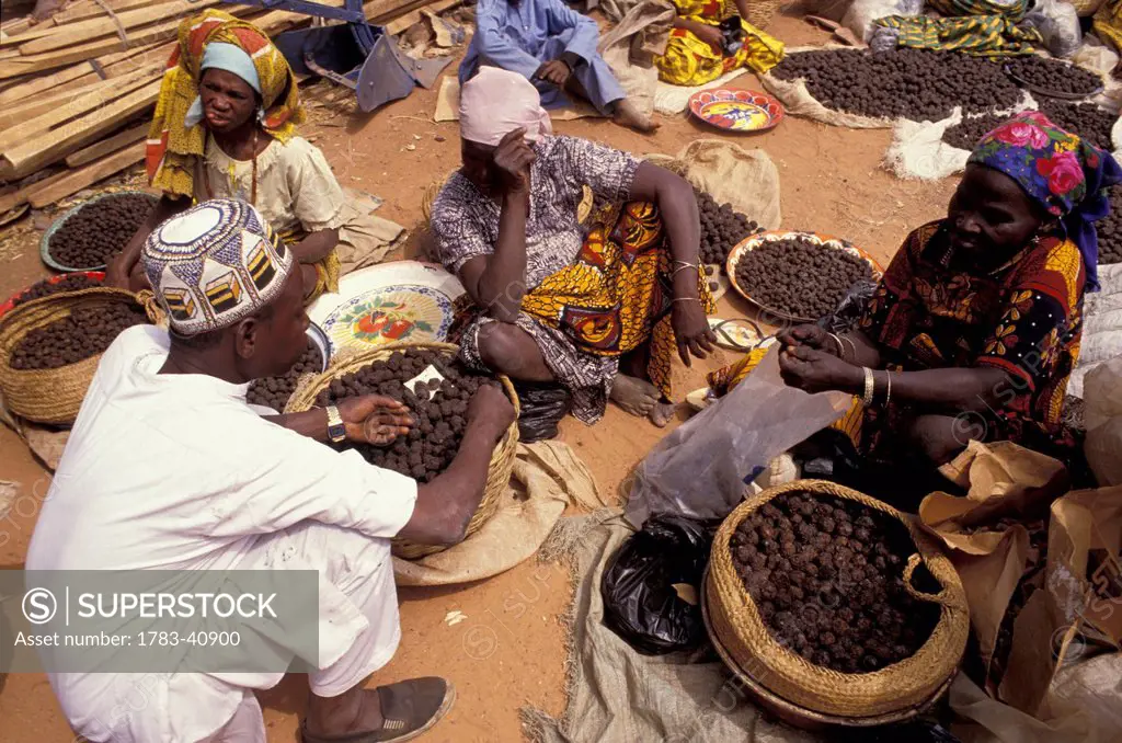 Locals in market; Nigeria