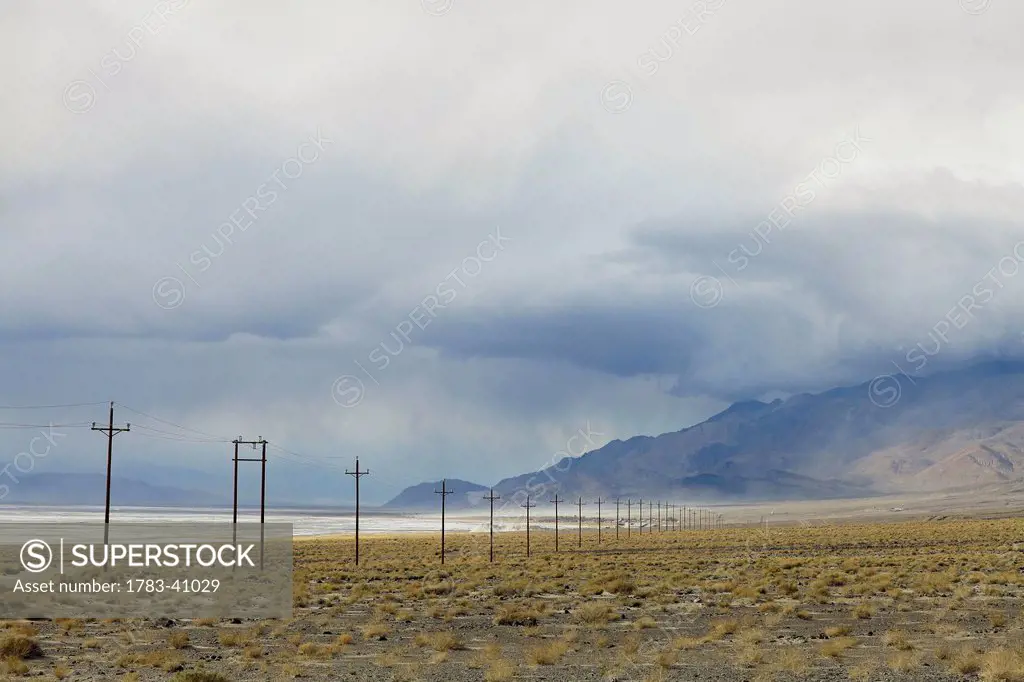 USA, View from Route 190 at Death Valley; California