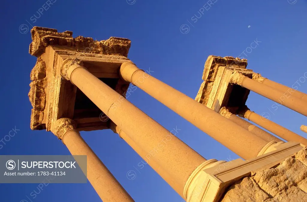 Syria, Tetrapylon at Main site; Palmyra