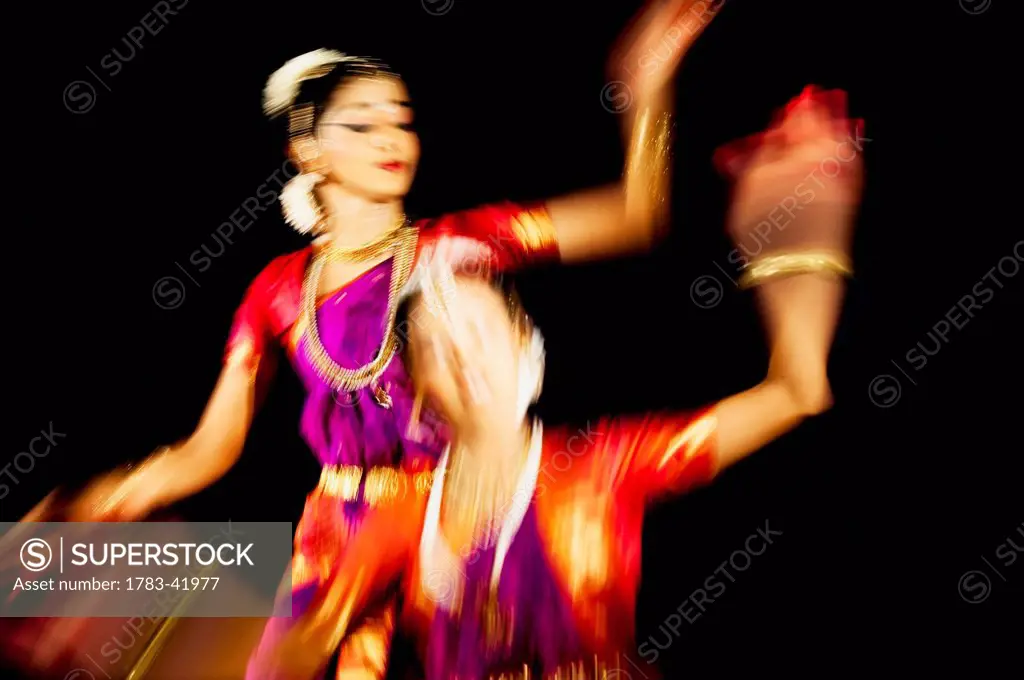 India, Karnataka, Traditional dancers; Udupi