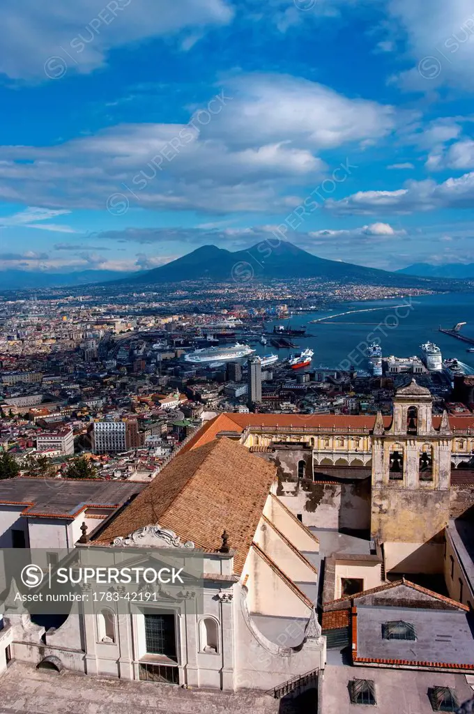 Naples, Cityscape, Vesuvius, Italy