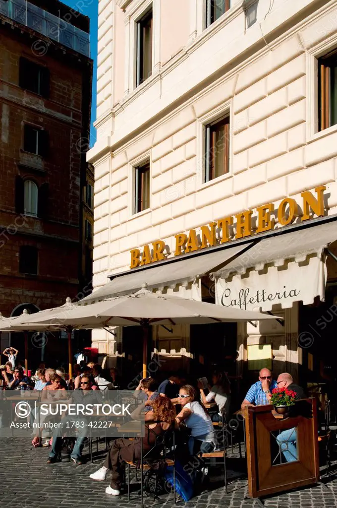 Restaurant Street Scene, Rome, Italy