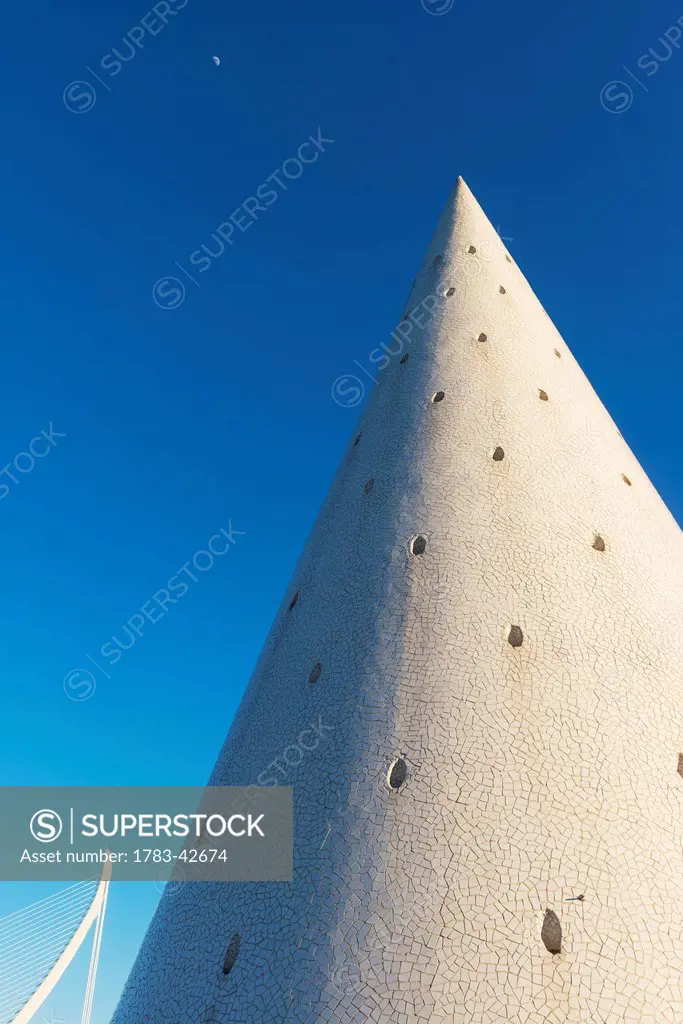 Detail of cone in Ciudad de las Artes y las Ciencias (City of Arts and Sciences); Valencia, Spain