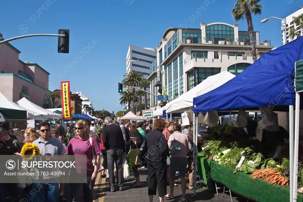 Street market; California, USA