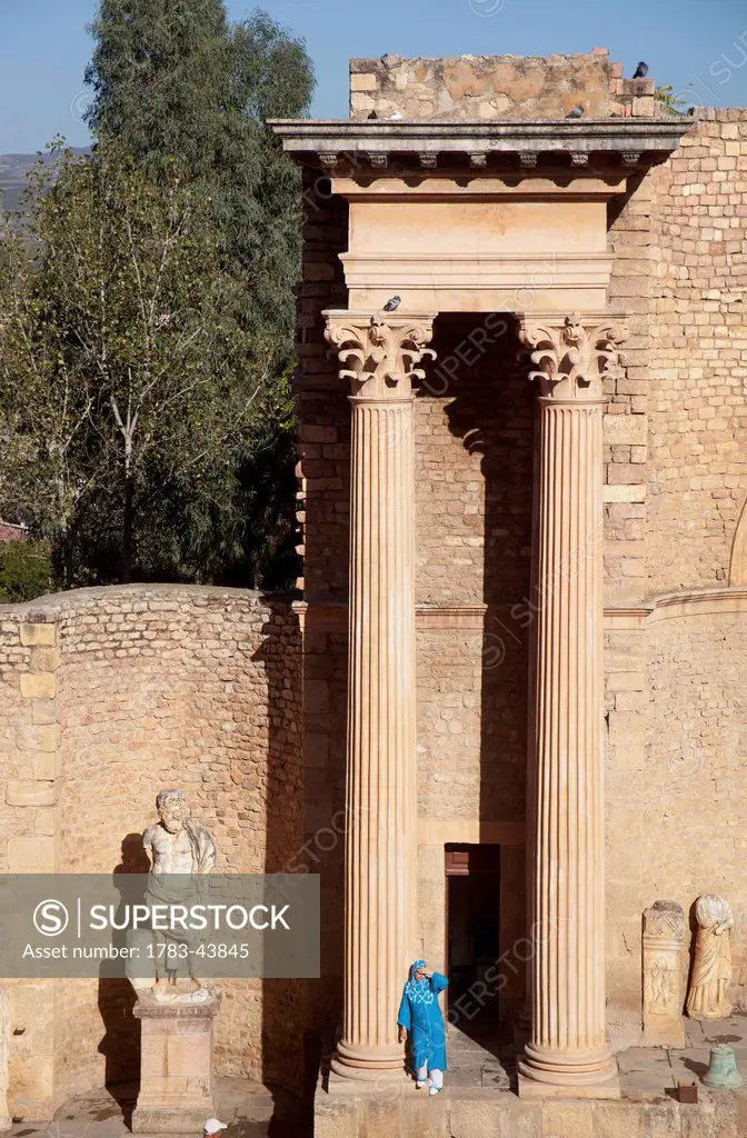 Stage of Roman theatre; Guelma, Algeria