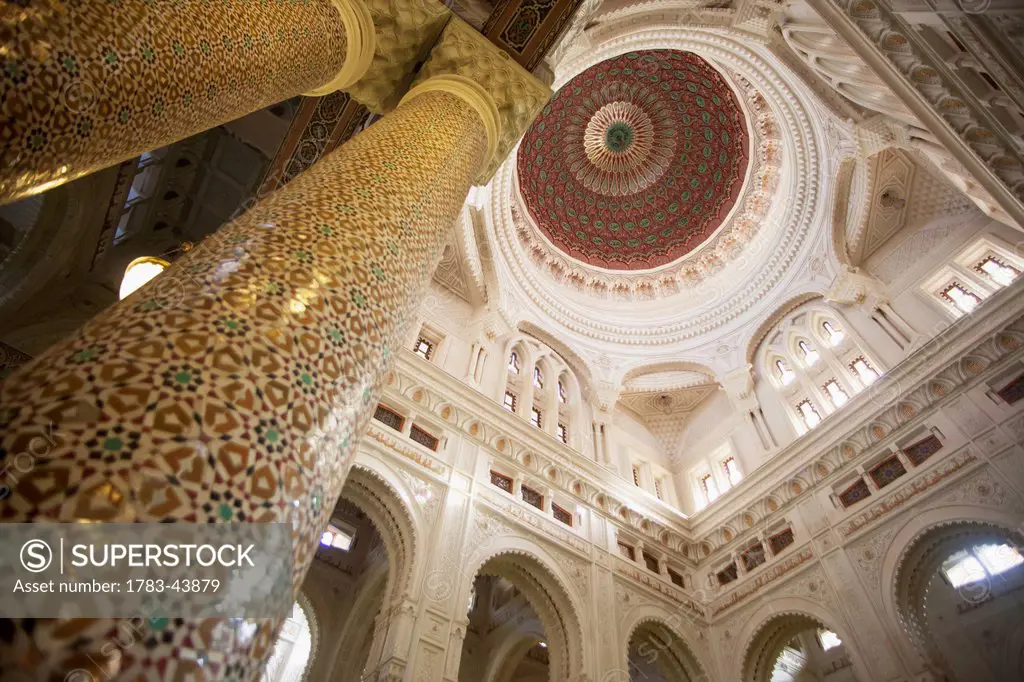 Interior and dome, Mosque of Emir Abdel Kader; Constantine, Algeria