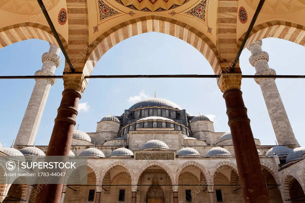Suleymaniye Mosque in Bazaar District; Istanbul, Turkey