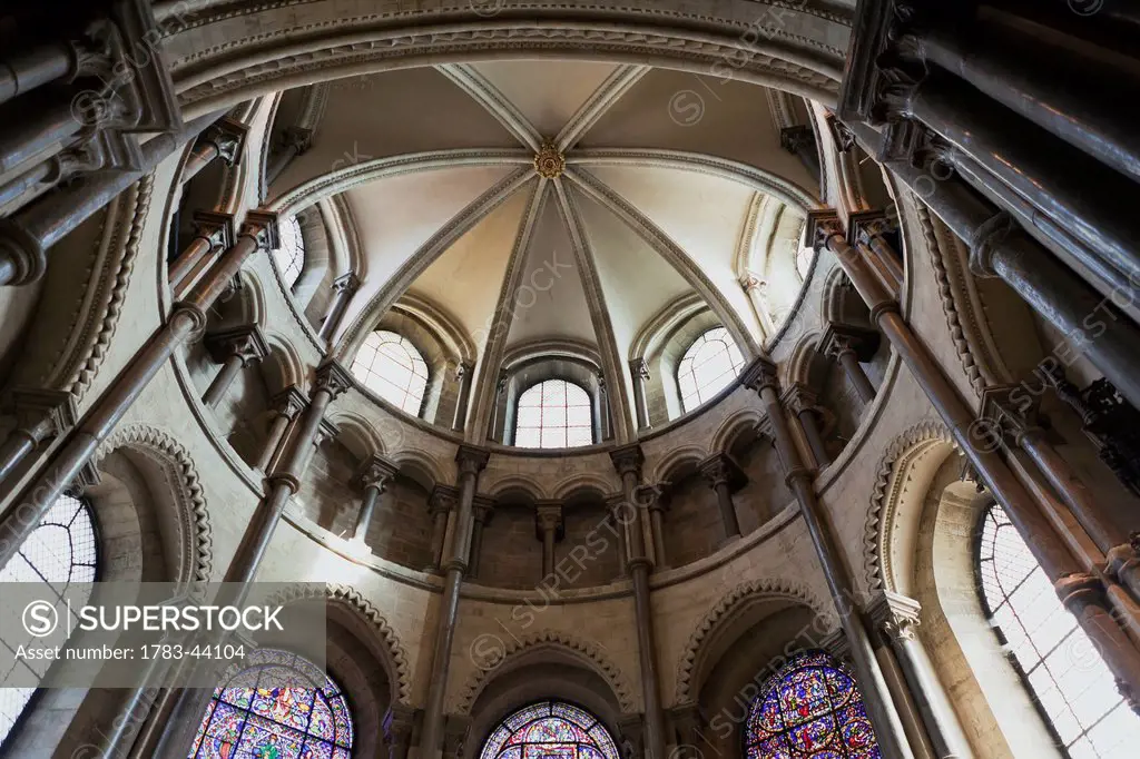 Interior of Canterbury Cathedral; Canterbury, Kent, England