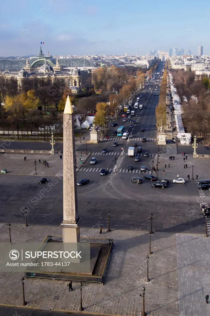 Champs Elysees and Place de la Concorde; Paris, France