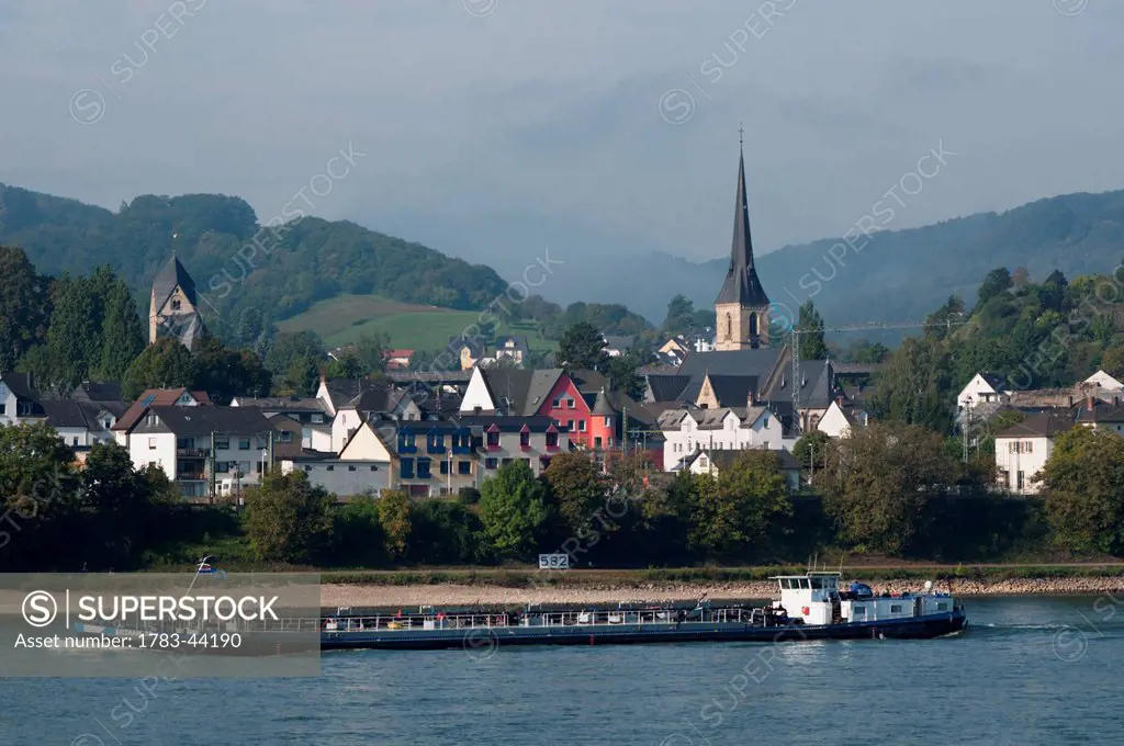 River Rhine; Rhens, Rhineland-Palatinate, Germany