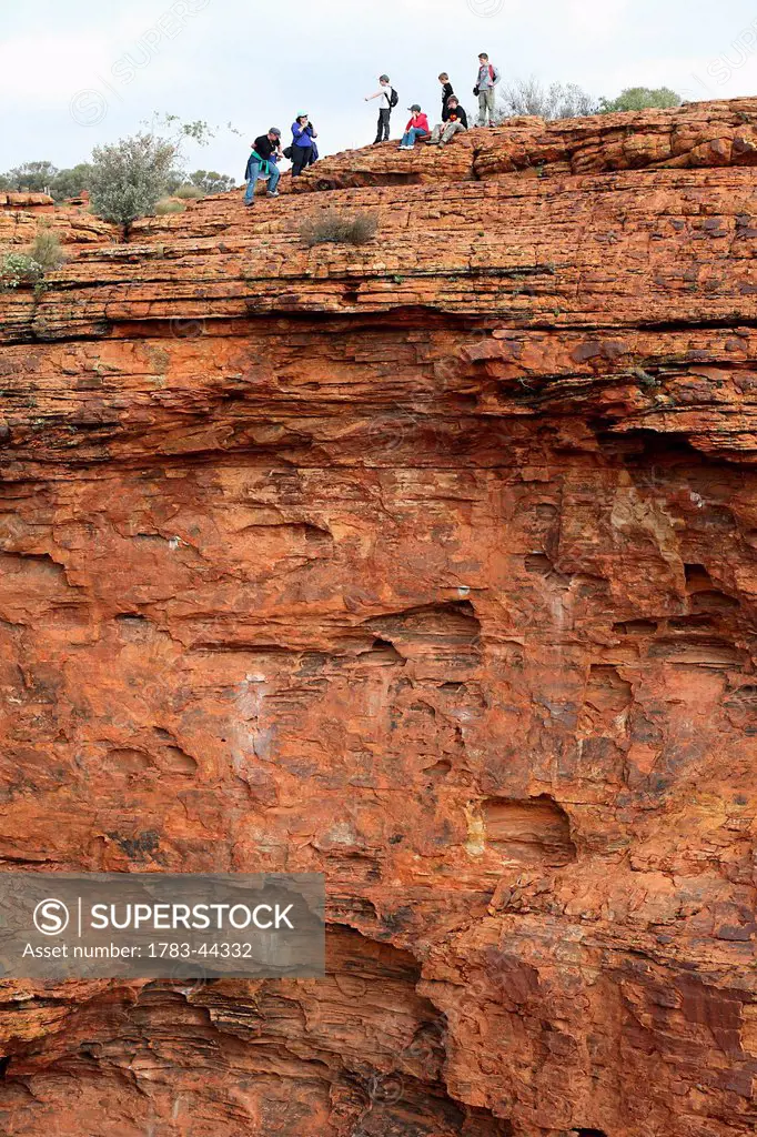 Visitors at Kings Canyon; Northern Territory, Australia